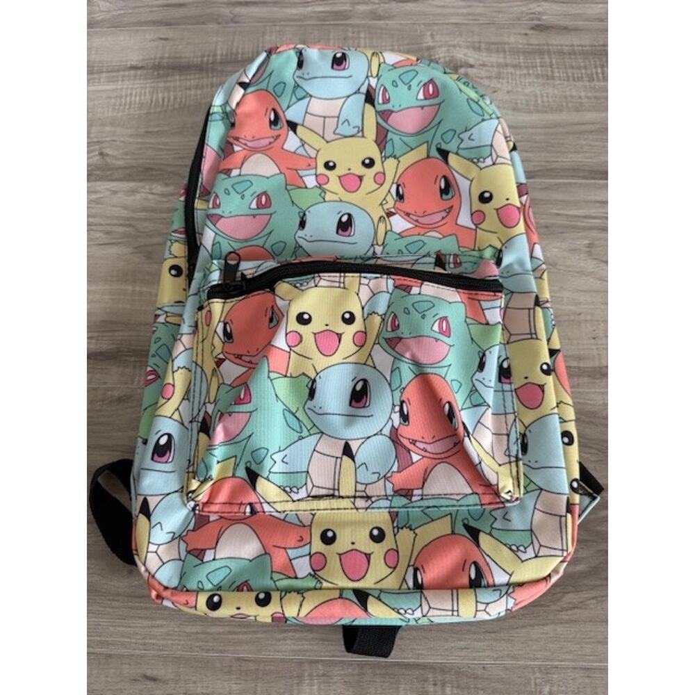 NWT BIOWORLD Pokemon Pastel Kanto Starters All Over Print Backpack